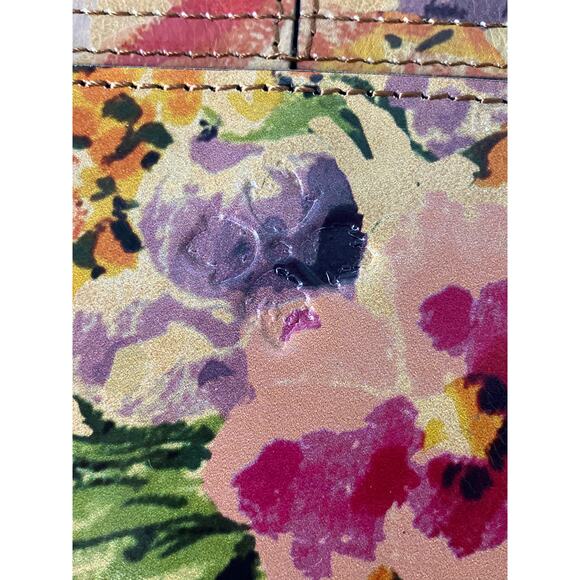 PATRICIA NASH LEATHER MULTI COLOR FLORAL WRITLET CROSSBODY BAG - Picture 16 of 16